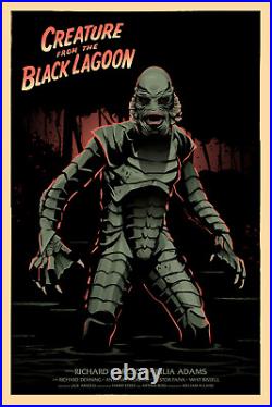 Creature from the Black Lagoon Variant by Mark Reihill 24x36 3/50 Mondo LOW #3