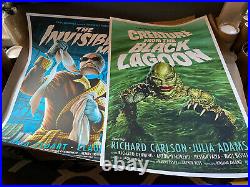 Creature from the Black Lagoon and The Invisible Man by Jason Edmiston