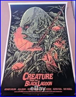 Creature from the Black Lagoon by Ken Taylor Mondo Print Poster Orange Regular