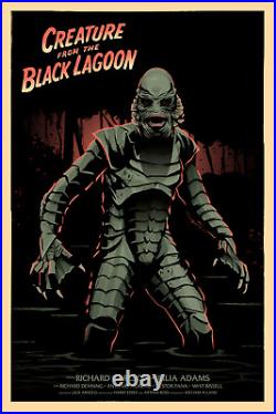 Creature from the Black Lagoon by Mark Reihill 24x36 x/150 Movie Poster Mondo