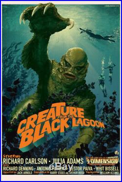 Creature from the black lagoon by Stan & Vince Regular Sold Out Mondo Print