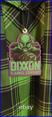 Dixxon Creature Flannel Mens Size Small Pre-Pleat? Universal Monsters