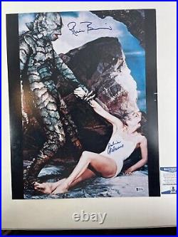 Dual Signed CREATURE FROM THE BLACK LAGOON 16x20 Beckett Browning & Julia Adams