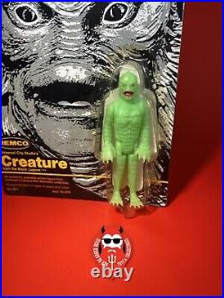 ERROR CARD Creature from Black Lagoon Remco Mini Monster Glow Vintage MOC 1980