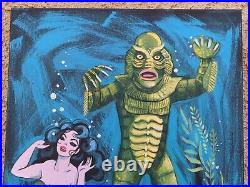 El Gato Gomez Creature from the Black Lagoon Mermaid Painting for Tiki Room