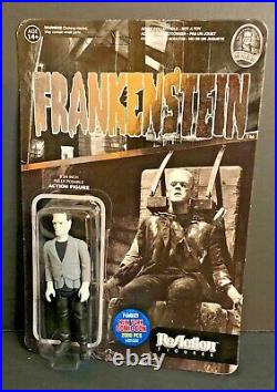 FUNKO ReAction UNIVERSAL MONSTERS WOLFMAN FRANKENSTEIN CREATURE NYCC EXC Set NIP