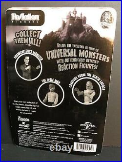 FUNKO ReAction UNIVERSAL MONSTERS WOLFMAN FRANKENSTEIN CREATURE NYCC EXC Set NIP