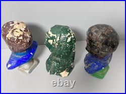 Famous Monsters Plaster Cast Bust Wolfman & Creature From Black Lagoon VTG RAPCO