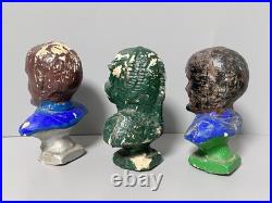 Famous Monsters Plaster Cast Bust Wolfman & Creature From Black Lagoon VTG RAPCO