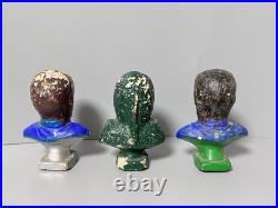 Famous Monsters Plaster Cast Bust Wolfman & Creature From Black Lagoon VTG RAPCO