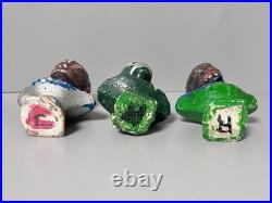 Famous Monsters Plaster Cast Bust Wolfman & Creature From Black Lagoon VTG RAPCO