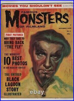 Famous Monsters of Filmland #5 Creature From Black Lagoon 1959 Warren magazine