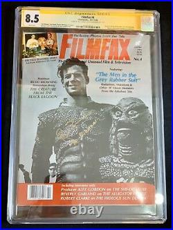 Filmfax #4 (1986) CGC 8.5 Signed Ricou Browning Creature From The Black Lagoon