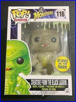 Funko POP Monsters 116 Glows in Dark Creature from the Black Lagoon + Hard Stack