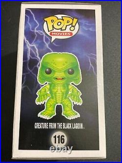 Funko POP Monsters 116 Glows in Dark Creature from the Black Lagoon + Hard Stack