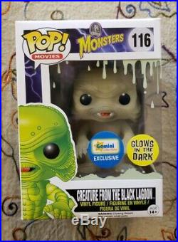 Funko Pop Creature From The Black Lagoon Metallic And GITD Gemini Exclusives