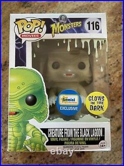 Funko Pop Creature from the Black Lagoon Glow in the Dark Gemini withPop Protector