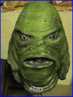 Green Creature From The Black Lagoon Creech Latex Display Mask Universal Monster
