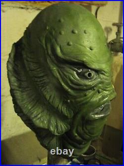 Green Creature From The Black Lagoon Creech Latex Display Mask Universal Monster