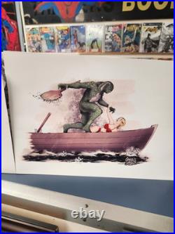 Gregbo Watson PowerCon Exclusive Creature From The Black Lagoon Original Art Gregbo Watson PowerCon Exclusive Creature From The Black Lagoon Original Art
