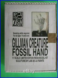 Grey Zon Gillman Creature From The Black Lagoon Fossil Hand Resin Model Kit Htf