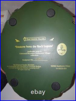 Hawthorne Halloween Village CREATURE FROM THE BLACK LAGOON with Figure COA