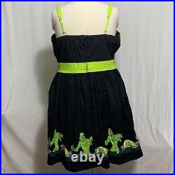 Hot Topic Dress Creature From The Black Lagoon Universal Monsters Lace Up Plus 3