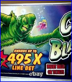 IGT CREATURE FROM THE BLACK LAGOON Casino Slot Machine Back Glass RARE Monsters