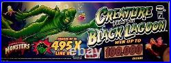 IGT CREATURE FROM THE BLACK LAGOON Casino Slot Machine Back Glass RARE Monsters