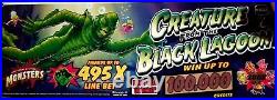 IGT CREATURE FROM THE BLACK LAGOON Casino Slot Machine Back Glass RARE Monsters