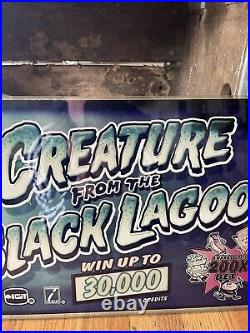IGT Creature from the Black Lagoon Slot Machine Glass Insert Glass Panel 23 X 9