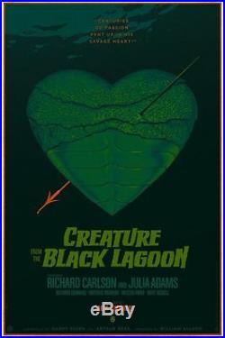 In Hand Creature From The Black Lagoon Poster Screen Print Laurent Durieux