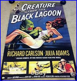 JULIE ADAMS Signed Autographed CREATURE FROM THE BLACK LAGOON 27x40 Poster JSA