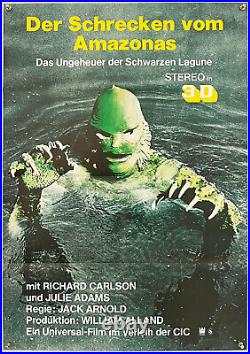 Jack Arnold CREATURE FROM BLACK LAGOON original 1 sheet movie poster RR 1976