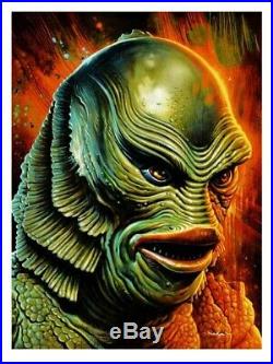 Jason Edmiston Creature From The Black Lagoon Portrait Mondo Rare