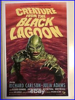 Jason Edmiston Creature from the Black Lagoon Variant Poster Mondo 2019 AP S/N