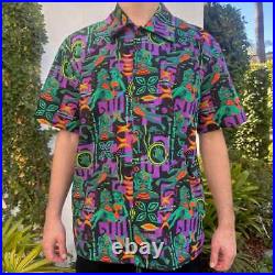 Jeff Granito Tiki Aloha Tropic Hawaiian Shirt XXL Creature from the Black Lagoon