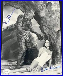 Julie Adams Ricou Browning Creature From The Black Lagoon Signed 8x10 Photo JSA