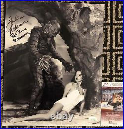 Julie Adams & Ricou Browning Signed Creature from the Black Lagoon JSA 11x14
