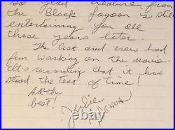 Julie Adams signed Letter incl The Creature from the Black Lagoon content RARE