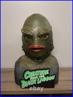 Lifesize Creature from the Black Lagoon Custom Bust Silicone/Foam with Stand