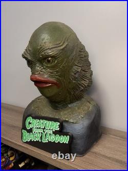 Lifesize Creature from the Black Lagoon Custom Bust Silicone/Foam with Stand