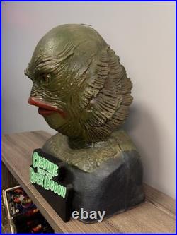 Lifesize Creature from the Black Lagoon Custom Bust Silicone/Foam with Stand