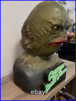 Lifesize Creature from the Black Lagoon Custom Bust Silicone/Foam with Stand