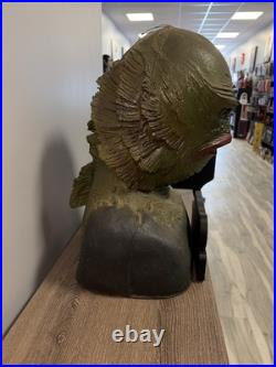 Lifesize Creature from the Black Lagoon Custom Bust Silicone/Foam with Stand