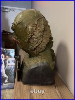 Lifesize Creature from the Black Lagoon Custom Bust Silicone/Foam with Stand