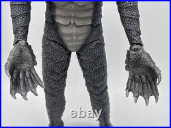 Mondo 12 inch Creature From The Black Lagoon Figure Gillman B&W Version With Head