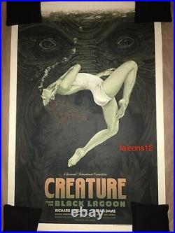 Mondo Bng Timothy Pittides Creature From the Black Lagoon poster SIGNED AP 43/47