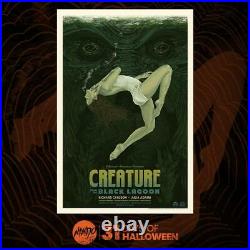 Mondo Bng Timothy Pittides Creature From the Black Lagoon poster SIGNED AP #8/20