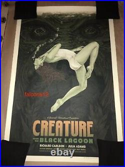 Mondo Bng Timothy Pittides Creature From the Black Lagoon poster SIGNED AP xx/47
